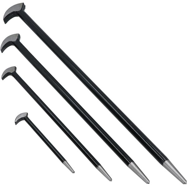 4PC SOLID STEEL HEEL/ PRY BAR WRECKING KNUCKLE SET