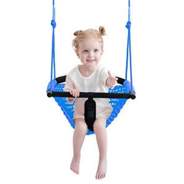 NEW ROPECUBE BABY SWING ADJUSTABLE BLUE