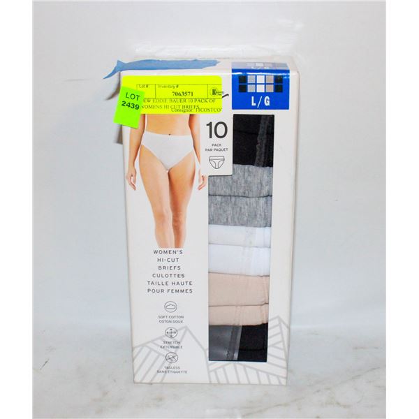 NEW EDDIE BAUER 10 PACK OF WOMENS HI CUT BRIEFS