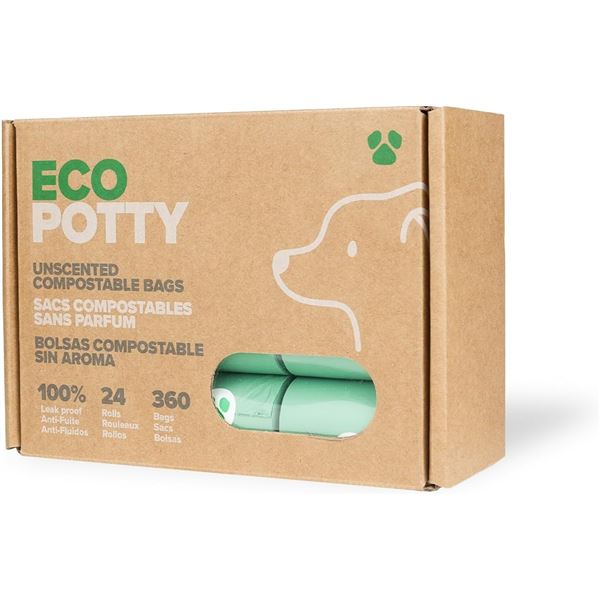 NEW ECO POTTY UNSCENTED COMPOSTABLE BAGS