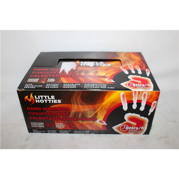 NEW BOX OF LITTLE HOTTIES HAND WARMERS, 24 PAIRS