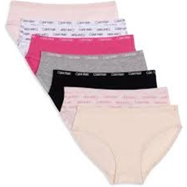 NEW W BOX 7PK CALVIN KLEIN GIRLS BIKINI UNDERWEAR