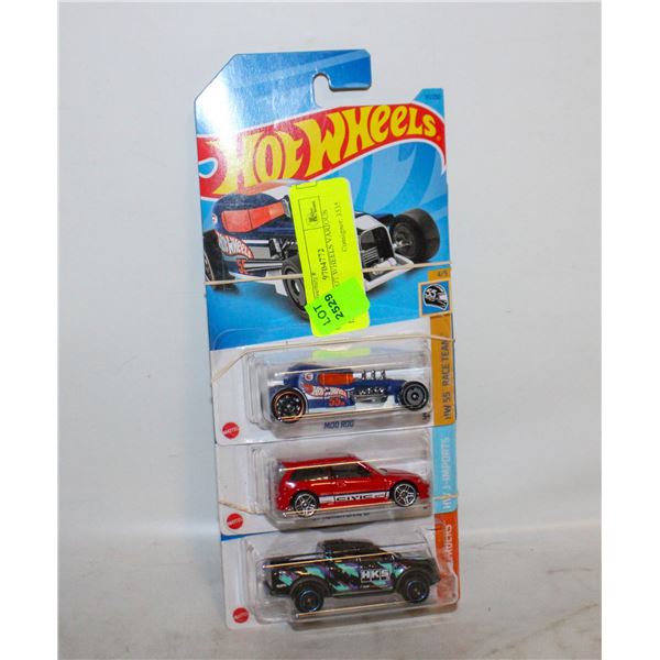 LOT OF 3 HOT WHEELS VARIOUS DIECAST