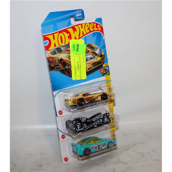 LOT OF 3 HOT WHEELS ART CARS