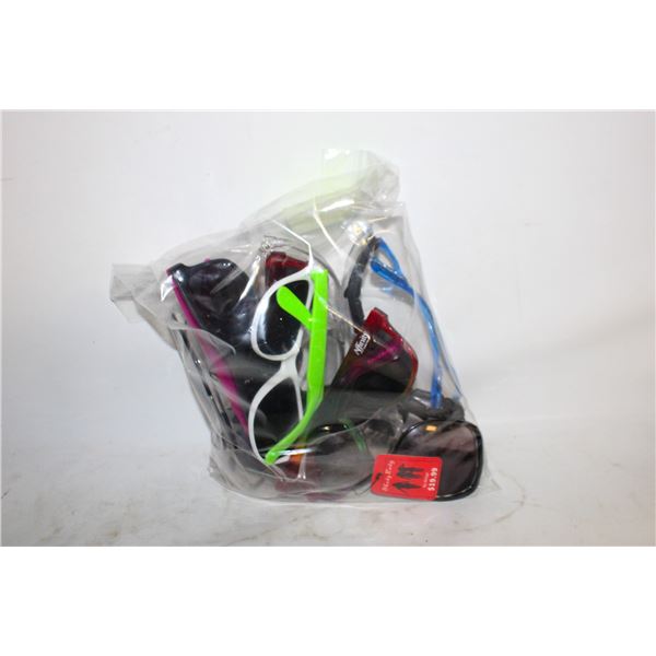 LOT OF SUNGLASSES AND SAFETY GLASSES