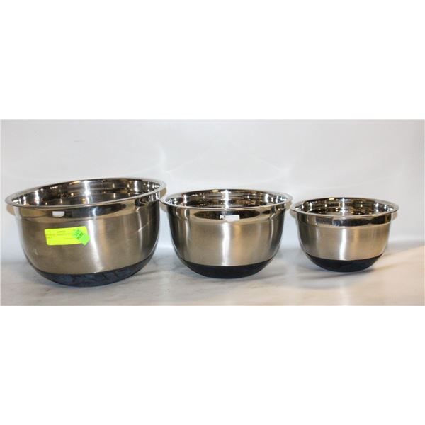 ARCOSTEEL ASSORTED MIXING BOWLS