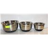 Image 1 : ARCOSTEEL ASSORTED MIXING BOWLS