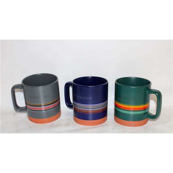 3 PENDLETON COFFEE MUGS