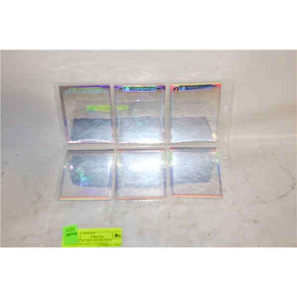 SHEET OF 1990 UPPER DECK HOLOGRAPHIC STICKERS