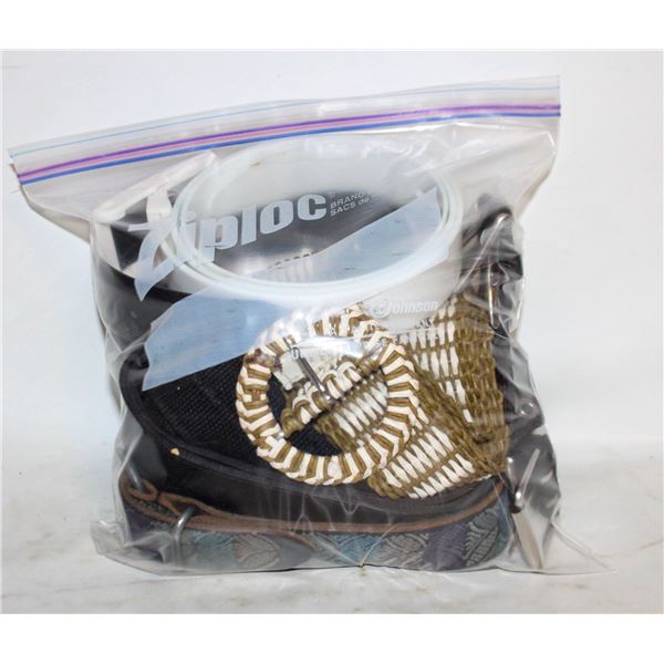 LOT OF ASSORTED BELTS