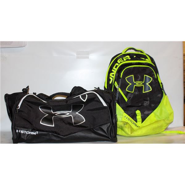 UNDER ARMOUR BACKPACK AND BAG