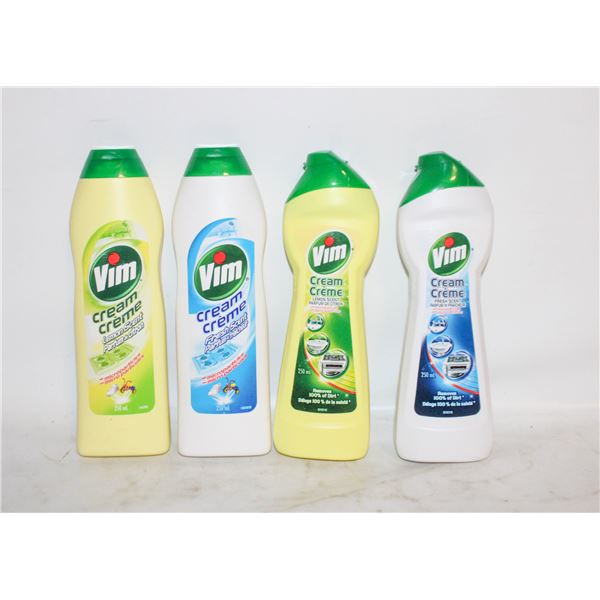 FOUR VIM CREAM CLEANERS
