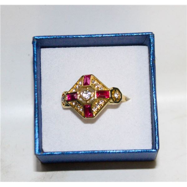 NEW GOLD TONE WOMEN'S RING SZ7