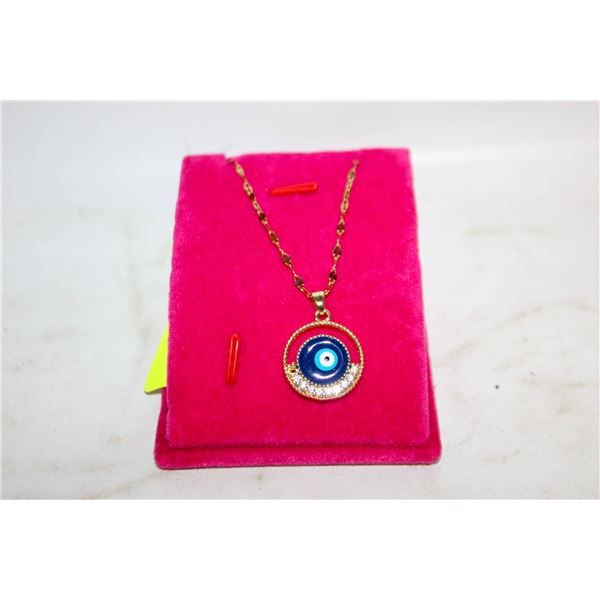 NEW TURKISH NAZAR GLASS EVIL EYED LUCKY NECKLAC