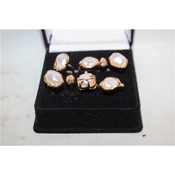 NEW 6PCS/SET RING SET ADJUSTABLE SIZE