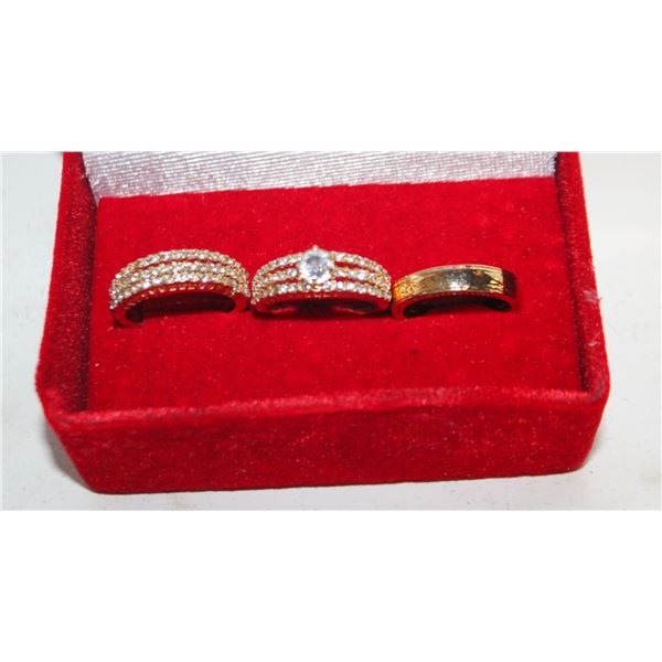 NEW 3 PCS/SET RING SET SZ8
