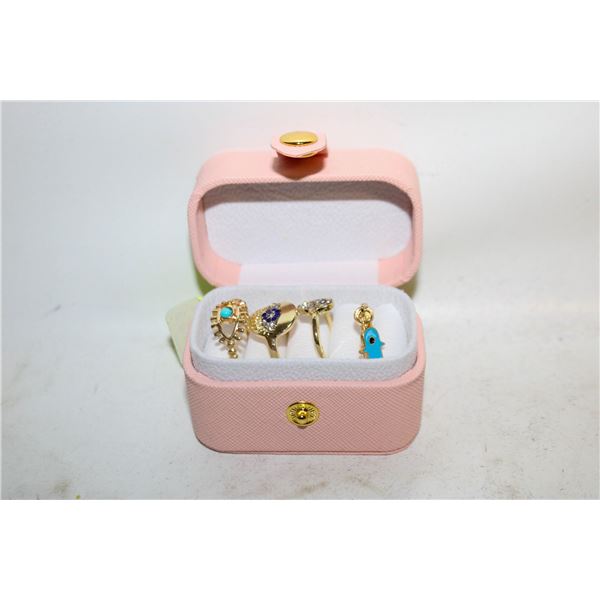 NEW 4PCS/SET TURKISH NAZAR GLASS EVIL EYED LUCKY