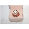 Image 1 : NEW GOLD TONE ROUND SHELL PEARL RING SZ 10