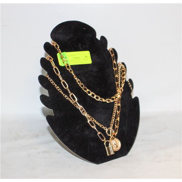 NEW JEWELRY DISPLAY STAND WITH NEW 3 NECKLACES