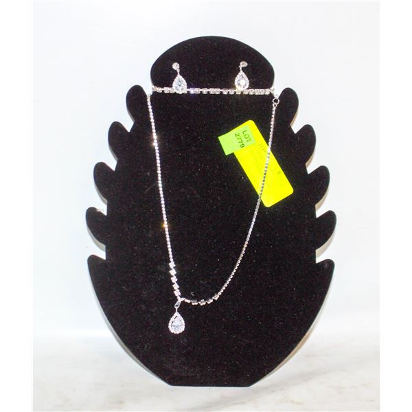 NEW JEWELRY DISPLAY W/BRACELET NECKLACE AND