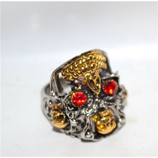 NEW MEXICAN "DEATH HEAD" RING SZ12
