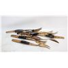 Image 1 : VINTAGE BRASS FIGURAL FORKS + SPOON