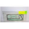 Image 3 : 28)  CANADIAN 1954 ONE DOLLAR BANKNOTE,