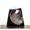 Image 1 : 1) NATURAL BLACK ONYX GEODE, 48.09 GRAMS.