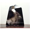 Image 2 : 1) NATURAL BLACK ONYX GEODE, 48.09 GRAMS.