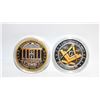 Image 3 : 29)  LOT OF 2 FREE MASON'S ENCAPSULATED