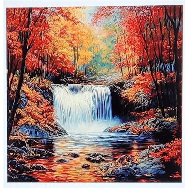 16)  DIAMOND PAINTING AUTUMN LANDSCAPE,