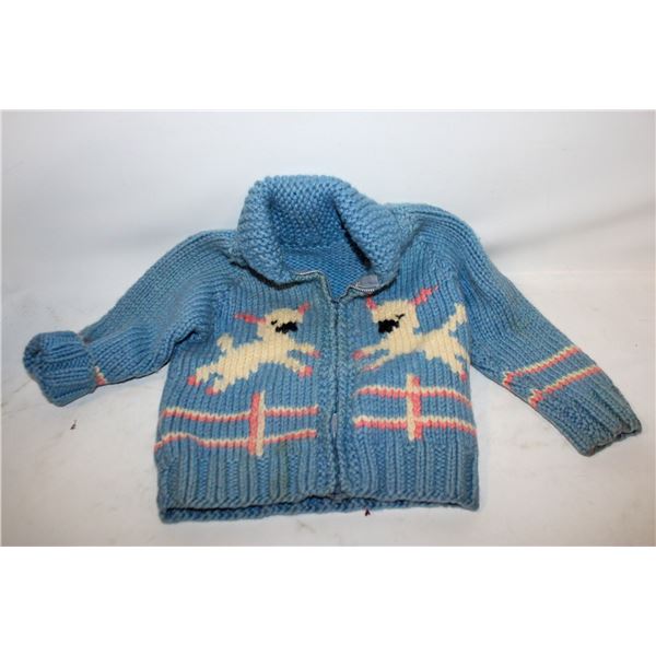 KIDS SMALL COWICHAN WOOL SWEATER