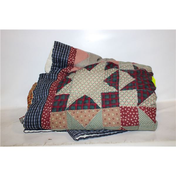 FULL SIZE PATCHWORK QUILT COUNTING STAR