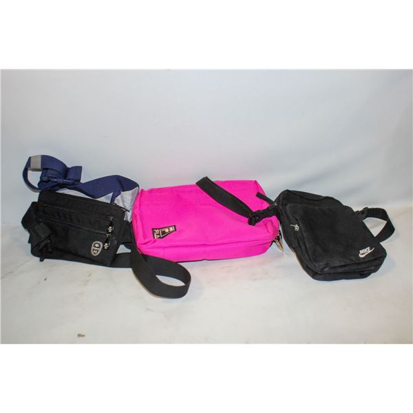 4 FANNY/MESSENGER BAG LOT