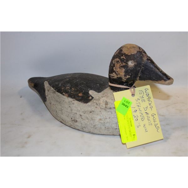 WORKING GOLDEN EYE DRAKE STAMPED WM