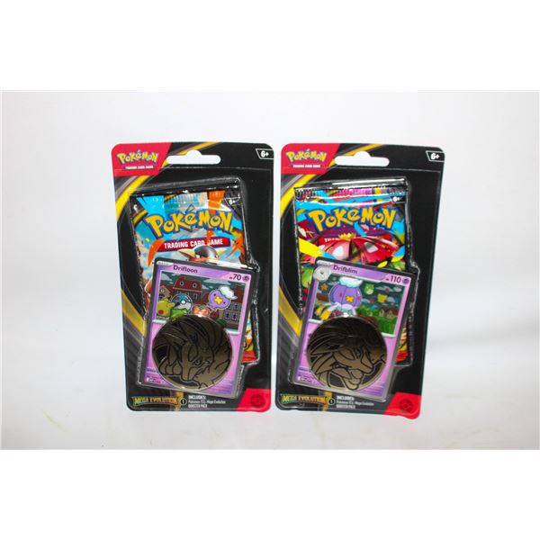 2 X SEALED POKEMON MEGA EVOLUTIONS BLISTER