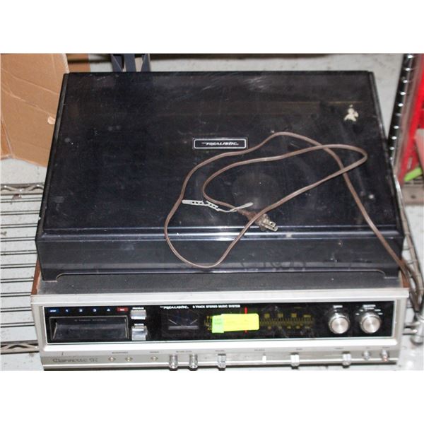 REALISTIC STEREO (RECORD & 8 TRACK)