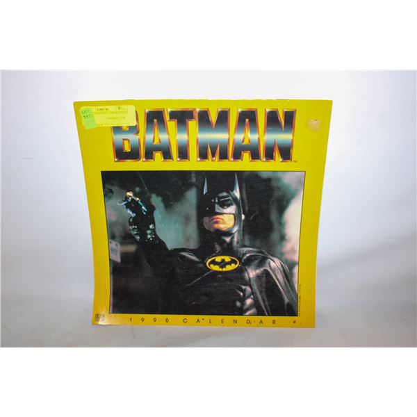 VINTAGE CALENDAR- 1990 BATMAN