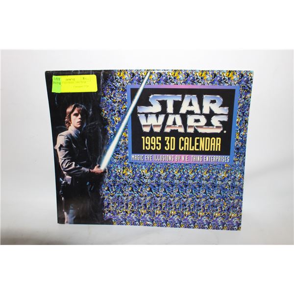 VINTAGE CALENDAR- 1995 STAR WARS 3D