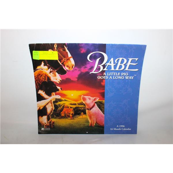 VINTAGE CALENDAR- 1996 BABE THE PIG