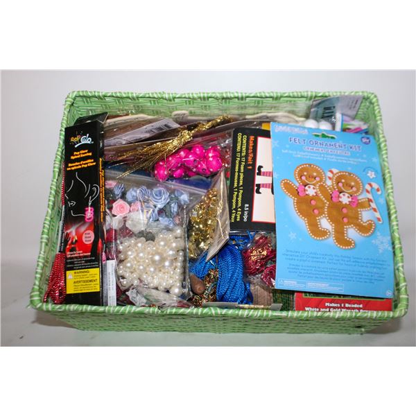 CRAFT SUPPLIES NEW ORNAMENT KITS, BEADS