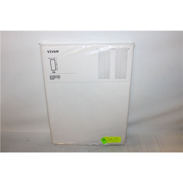 NEW IKEA VIVAN 2 PANEL CURTAINS 57" X 98.5"