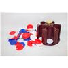 Image 1 : VINTAGE BAKELITE POKER CADDY WITH CHIPS