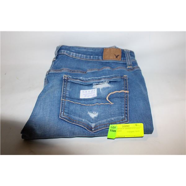 WOMENS 32X28 AMERICAN EAGLE, DISTRESSED