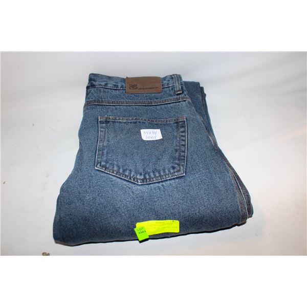 MENS 34X34 FLEECE-LINED BC CLOTHING BLUE