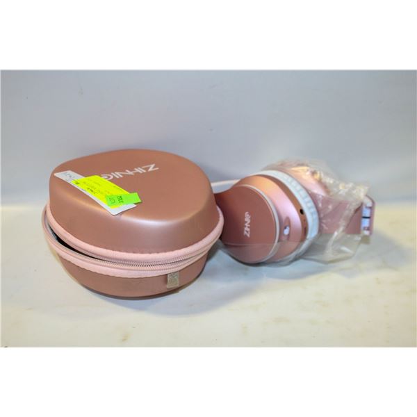 NEW PINK ZIHNIC WIRELELESS HEADPHONES