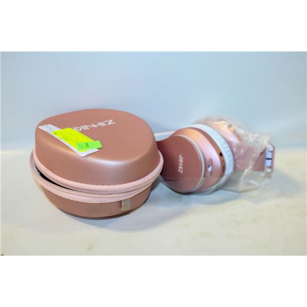NEW ZIHNIO PINK WIRELESS HEADPHONES