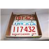 Image 1 : SASKATCHEWAN '71 '72 '73 LICENSE PLATES
