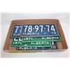 Image 1 : ALBERTA '70 '71 '72 LICENSE PLATES
