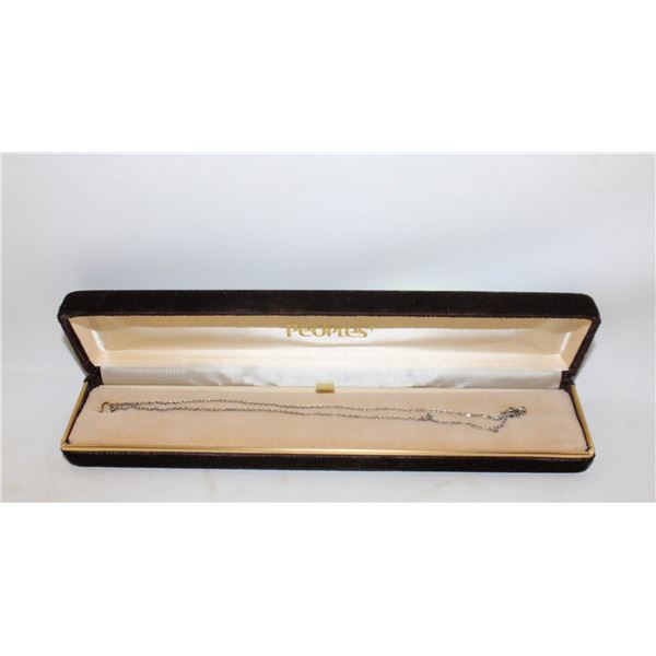 18 INCH SILVER NECKLACE. .925 SILVER IN